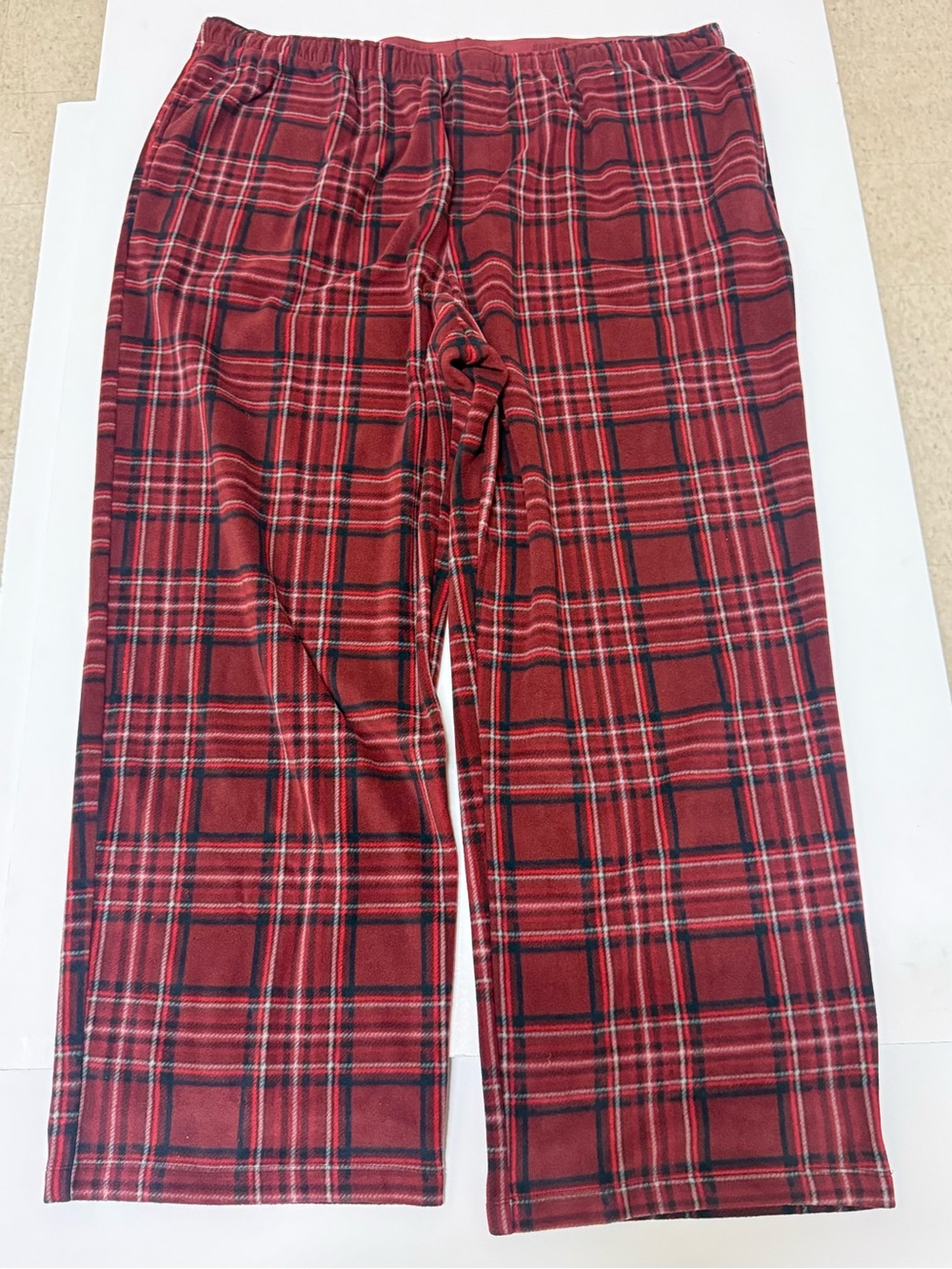 NWT Skims Women’s Red Plaid Lounge Pajama Pants Size 4X